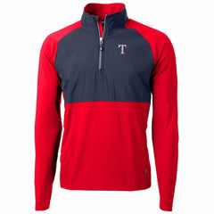 Texas Rangers Cutter & Buck Adapt Eco Knit Hybrid Recycled Quarter-Zip Pullover Jacket Online