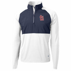 St. Louis Cardinals Cutter & Buck Adapt Eco Knit Hybrid Recycled Quarter-Zip Pullover Jacket Clearance