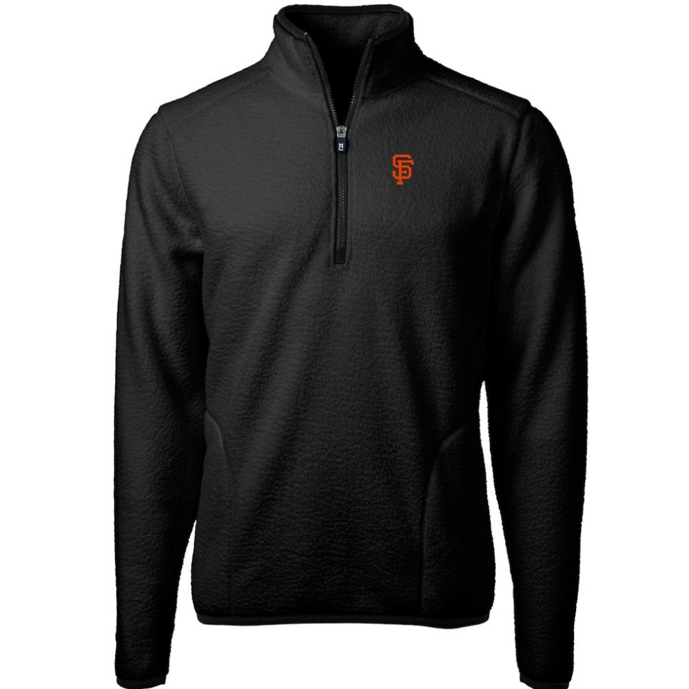 San Francisco Giants Cutter & Buck Cascade Eco Sherpa Fleece Quarter-Zip Pullover Jacket Sale