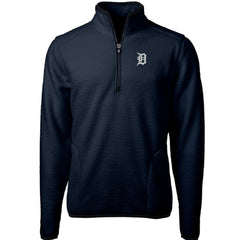 Detroit Tigers Cutter & Buck Cascade Eco Sherpa Fleece Quarter-Zip Pullover Jacket On Sale