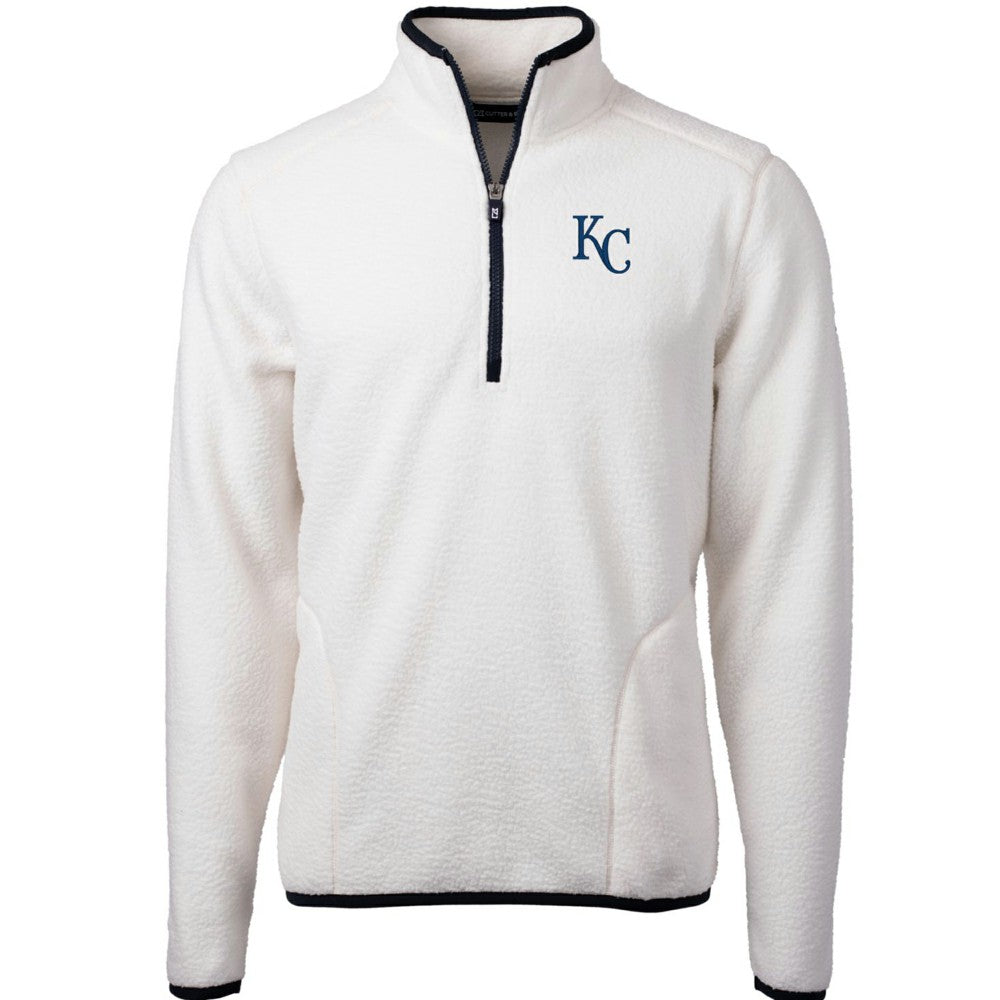 Kansas City Royals Cutter & Buck Cascade Eco Sherpa Fleece Quarter-Zip Pullover Jacket Online