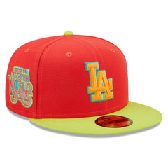 Los Angeles Dodgers New Era 1978 World Series  Lava Highlighter Combo 59FIFTY Fitted Hat Online