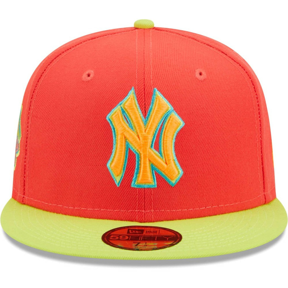 New York Yankees New Era   Lava Highlighter Combo 59FIFTY Fitted Hat Clearance