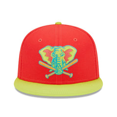 Athletics New Era 40th Anniversary Lava Highlighter Combo 59FIFTY Fitted Hat On Sale