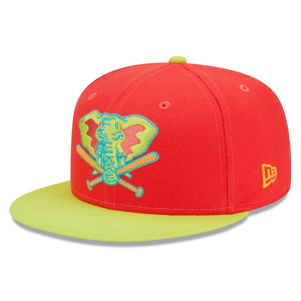 Athletics New Era 40th Anniversary Lava Highlighter Combo 59FIFTY Fitted Hat On Sale