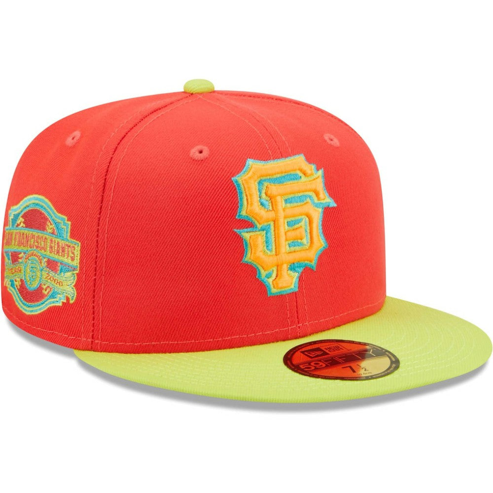 San Francisco Giants New Era   Lava Highlighter Combo 59FIFTY Fitted Hat Clearance