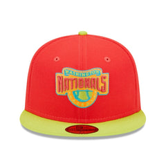 Washington Nationals New Era 2008 Inaugural Season  Lava Highlighter Combo 59FIFTY Fitted Hat Lifestyle