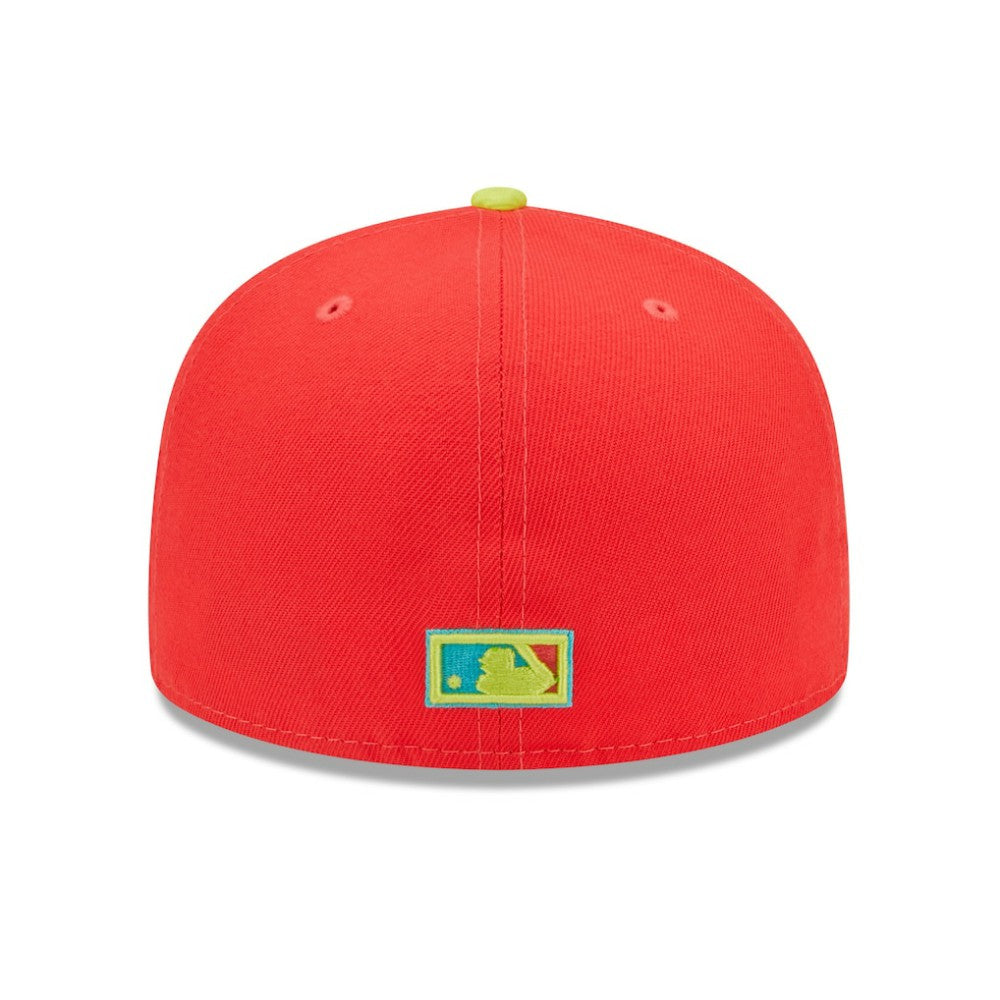 Washington Nationals New Era 2008 Inaugural Season  Lava Highlighter Combo 59FIFTY Fitted Hat Lifestyle