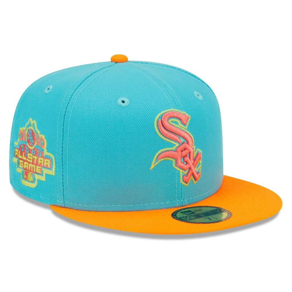 Chicago White Sox New Era Vice Highlighter 59FIFTY Fitted Hat Lifestyle