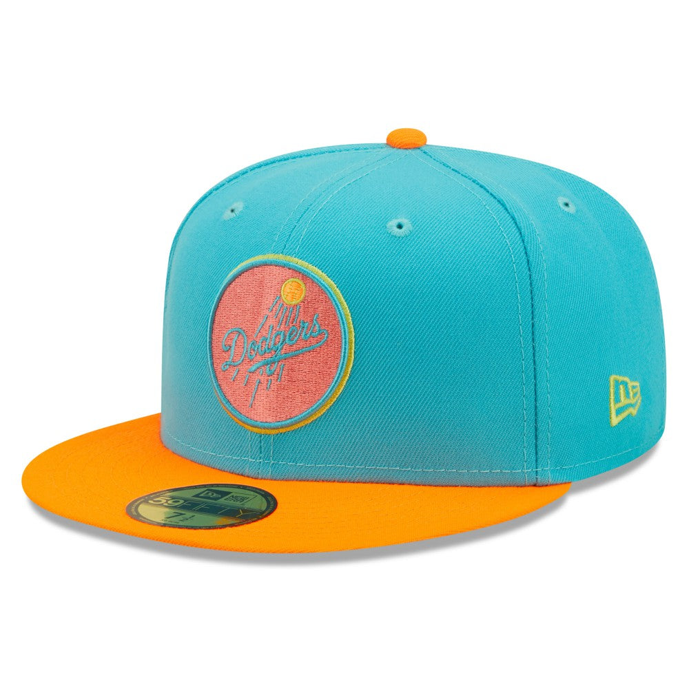 Los Angeles Dodgers New Era Vice Highlighter 59FIFTY Fitted Hat Clearance
