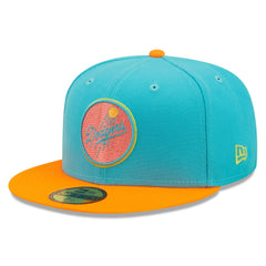 Los Angeles Dodgers New Era Vice Highlighter 59FIFTY Fitted Hat Clearance