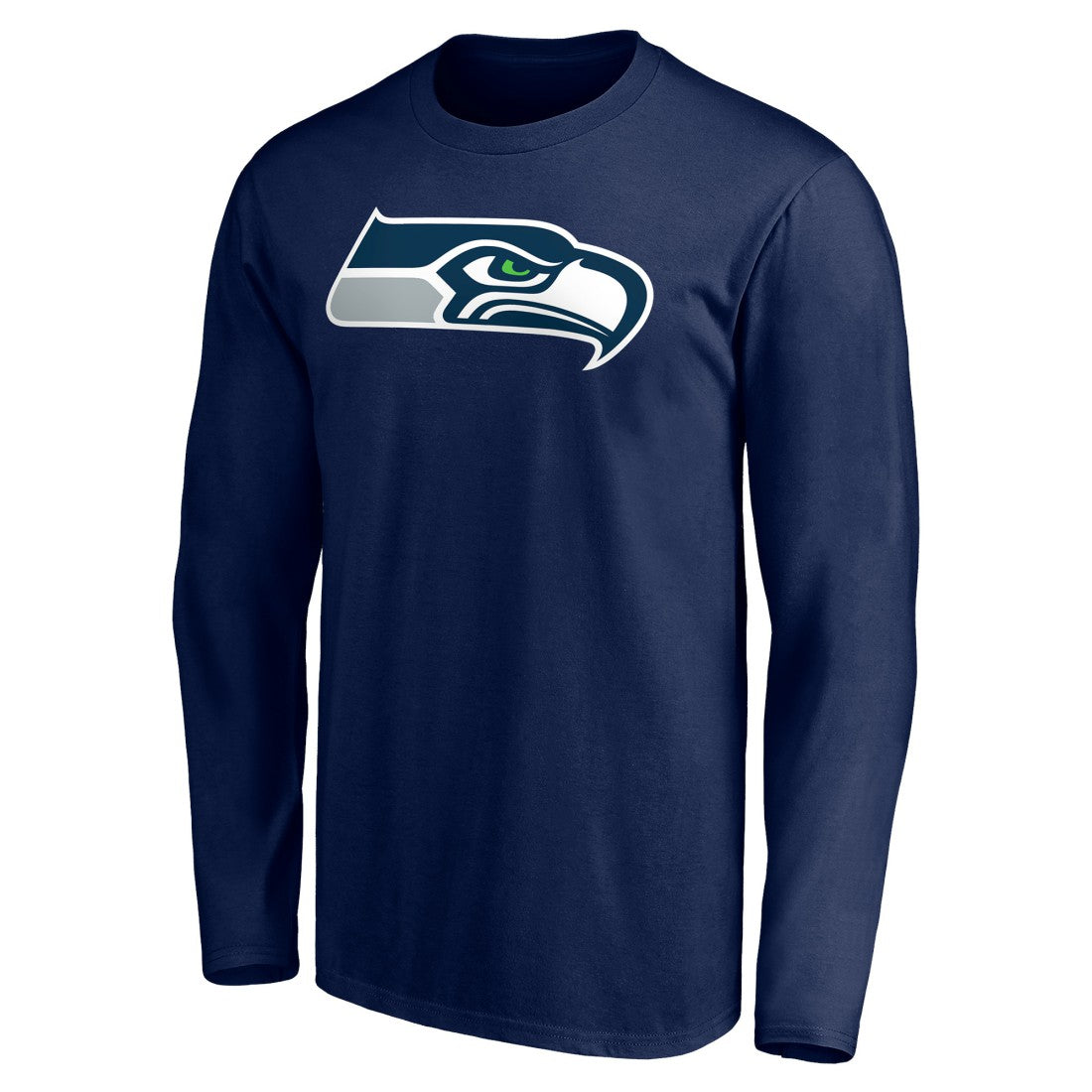 Seattle Seahawks Team Authentic Personalized Name & Number Long Sleeve T-Shirt College Navy - NFL
