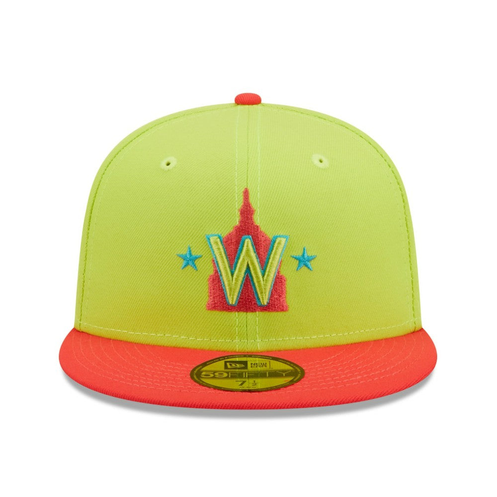 Washington Nationals New Era 2008 Inaugural Season Cyber Highlighter 59FIFTY Fitted Hat for sale
