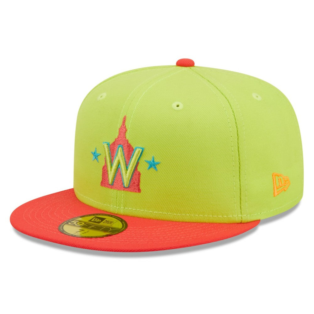Washington Nationals New Era 2008 Inaugural Season Cyber Highlighter 59FIFTY Fitted Hat for sale