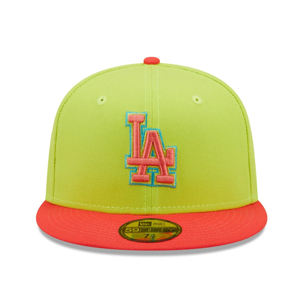 Los Angeles Dodgers New Era Cyber Highlighter 59FIFTY Fitted Hat discount