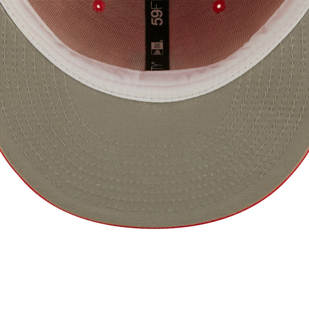 Chicago Cubs New Era Lava Highlighter Logo 59FIFTY Fitted Hat On Sale