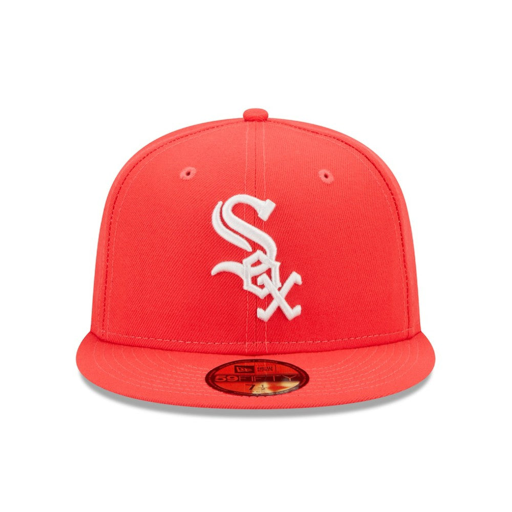 Chicago White Sox New Era Lava Highlighter Logo 59FIFTY Fitted Hat Clearance