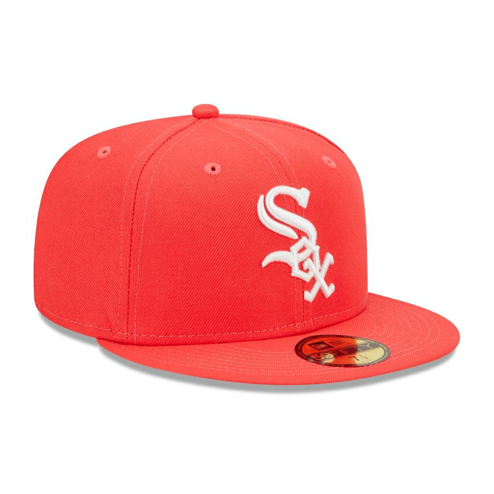 Chicago White Sox New Era Lava Highlighter Logo 59FIFTY Fitted Hat Clearance