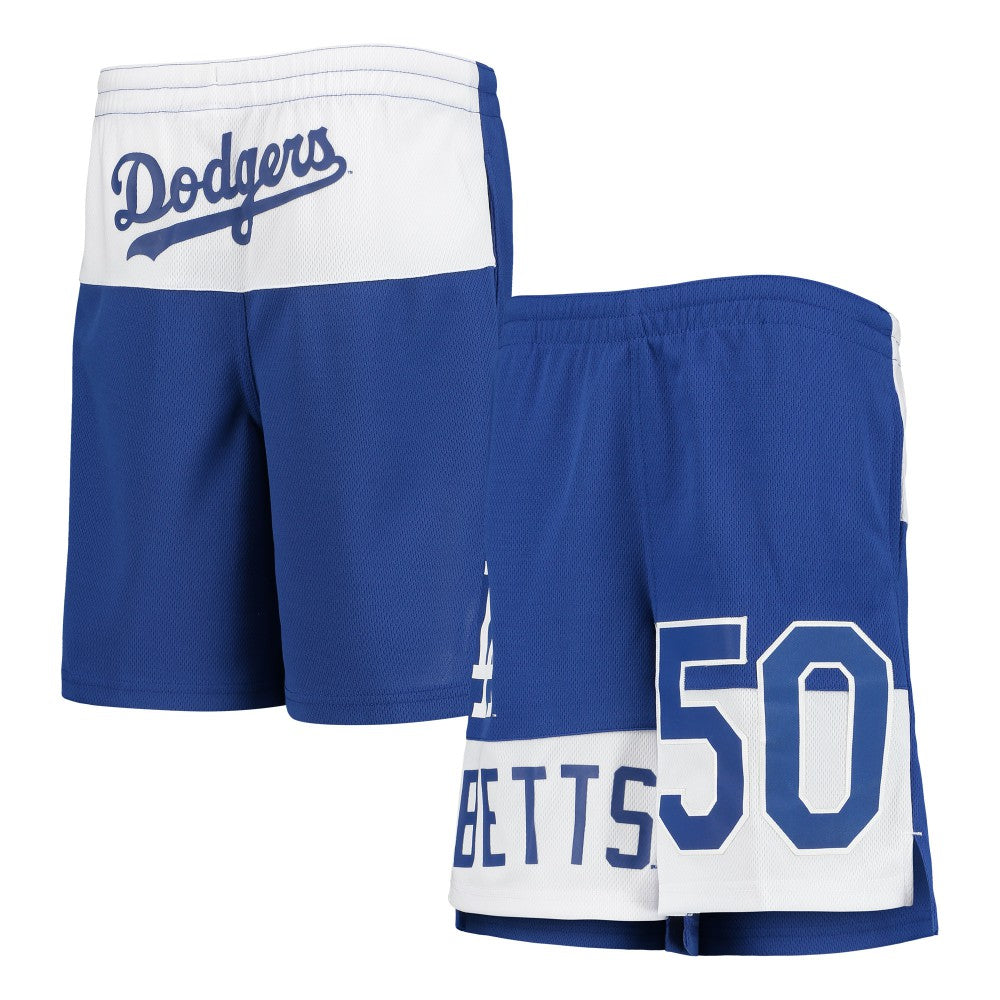 Mookie Betts Los Angeles Dodgers Youth Pandemonium Name & Number Shorts discount