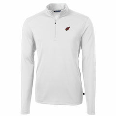 Arizona Cardinals Cutter & Buck Big & Tall Virtue Eco Pique Quarter-Zip Pullover Jacket White - NFL