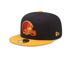 Cleveland Browns New Era 60th Anniversary 59FIFTY Fitted Hat Navy/Gold - NFL