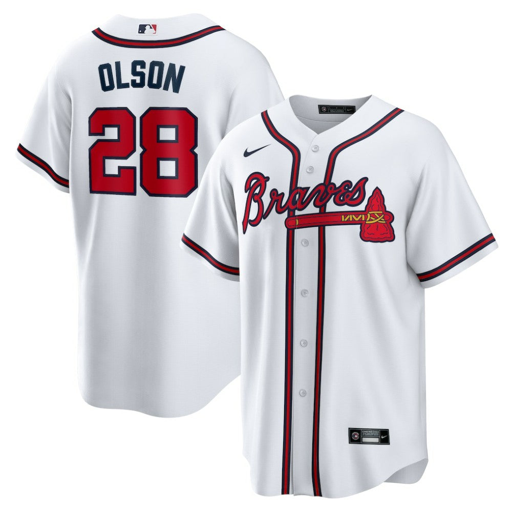 Matt Olson Atlanta Braves Nike Home Replica Player Jersey Lifestyle