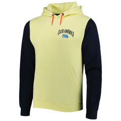 Club America Retro Raglan Pullover Hoodie - Yellow