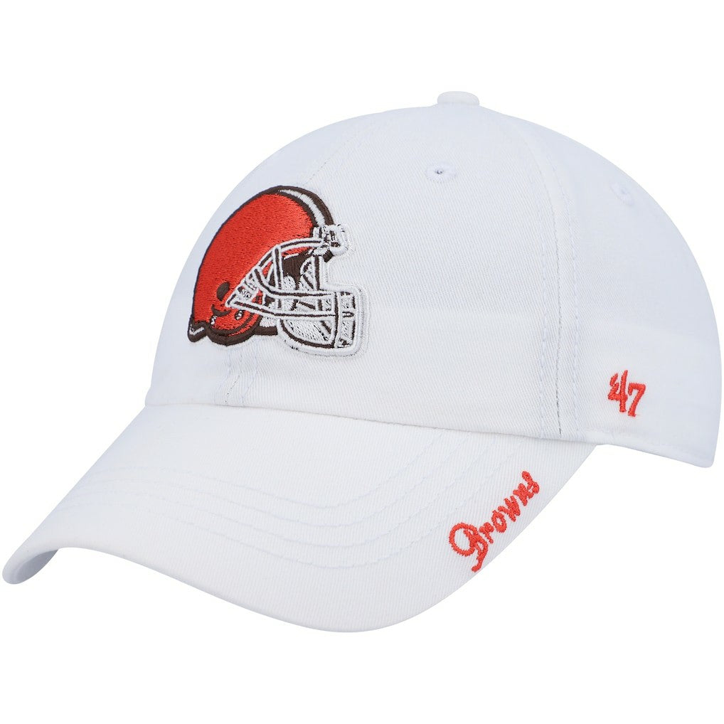 Cleveland Browns '47 Women's Miata Logo Clean Up Adjustable Hat White - 47 brand