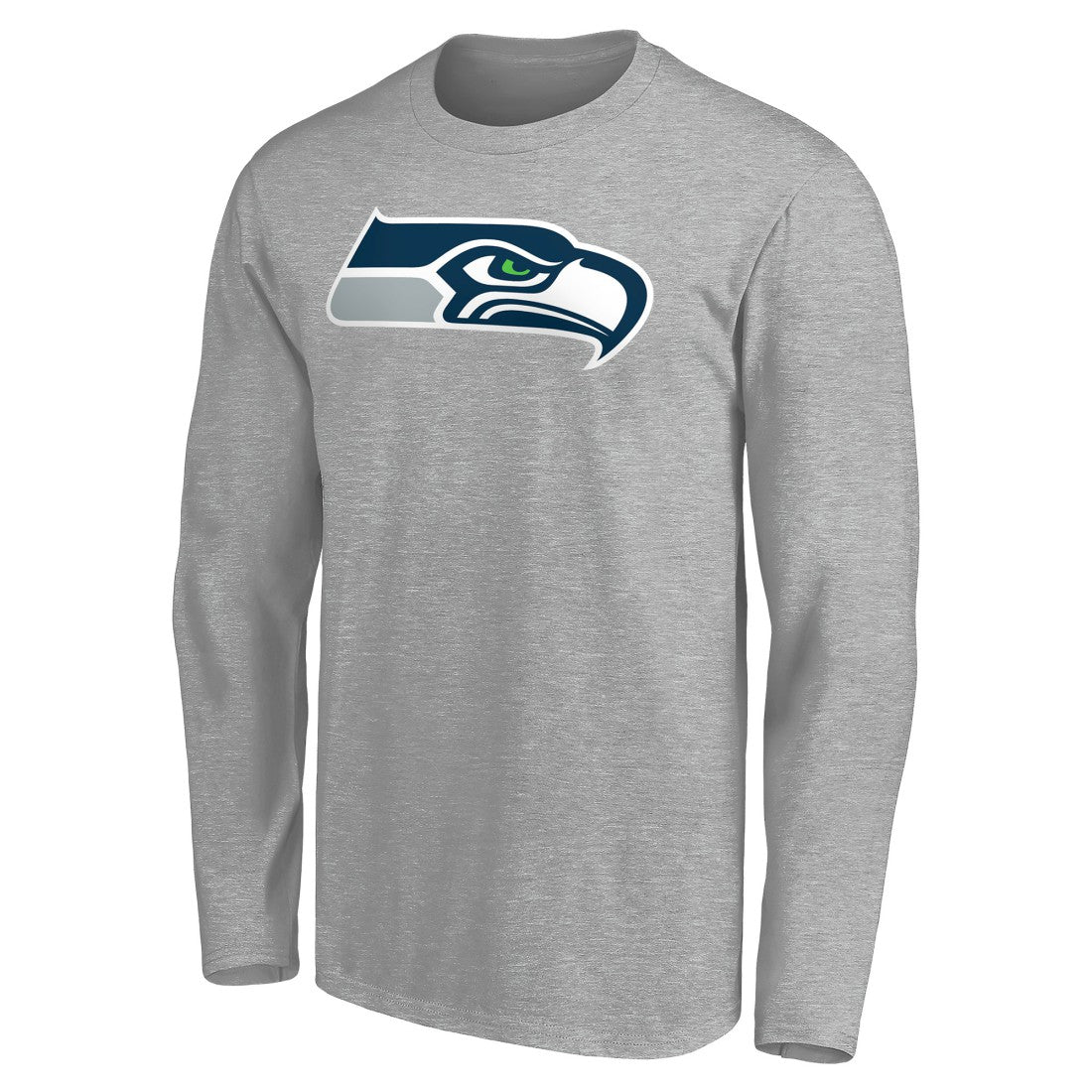 Seattle Seahawks Team Authentic Custom Long Sleeve T-Shirt Gray - NFL