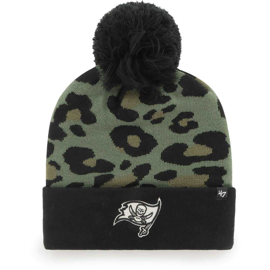 Tampa Bay Buccaneers '47 Women's Bagheera Cuffed Knit Hat with Pom Green/Black - 47 brand