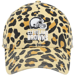 Cleveland Browns '47 Women's Bagheera Clean Up Allover Adjustable Hat Tan - 47 brand
