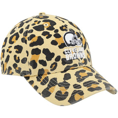 Cleveland Browns '47 Women's Bagheera Clean Up Allover Adjustable Hat Tan - 47 brand