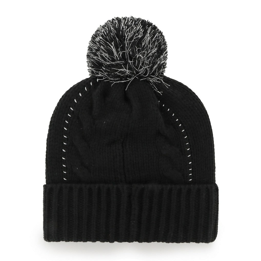 New Orleans Saints '47 Women's Bauble Cuffed Knit Hat with Pom Black - 47 brand