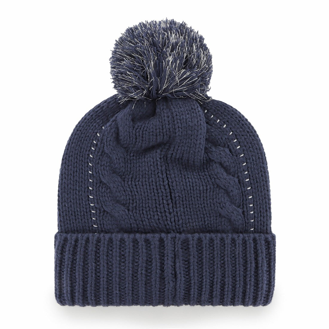 Tennessee Titans '47 Women's Bauble Cuffed Knit Hat with Pom Navy - 47 brand