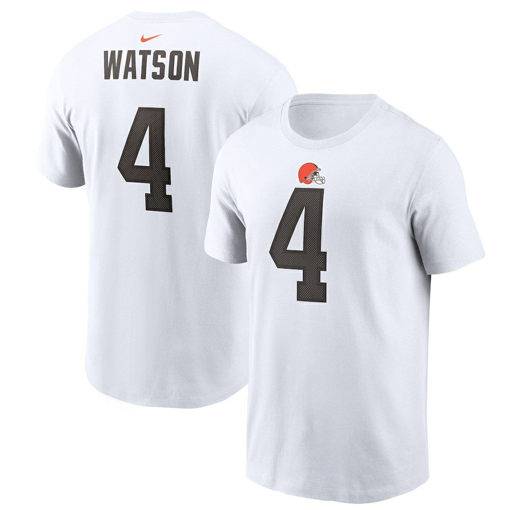 Deshaun Watson Cleveland Browns Player Name & Number T-Shirt White - Nike