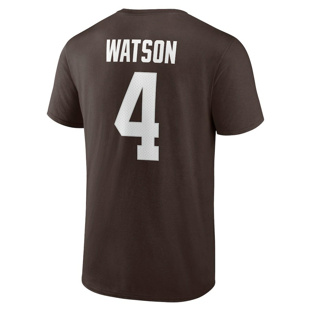 Deshaun Watson Cleveland Browns Player Icon Name & Number T-Shirt Brown - Fanatics
