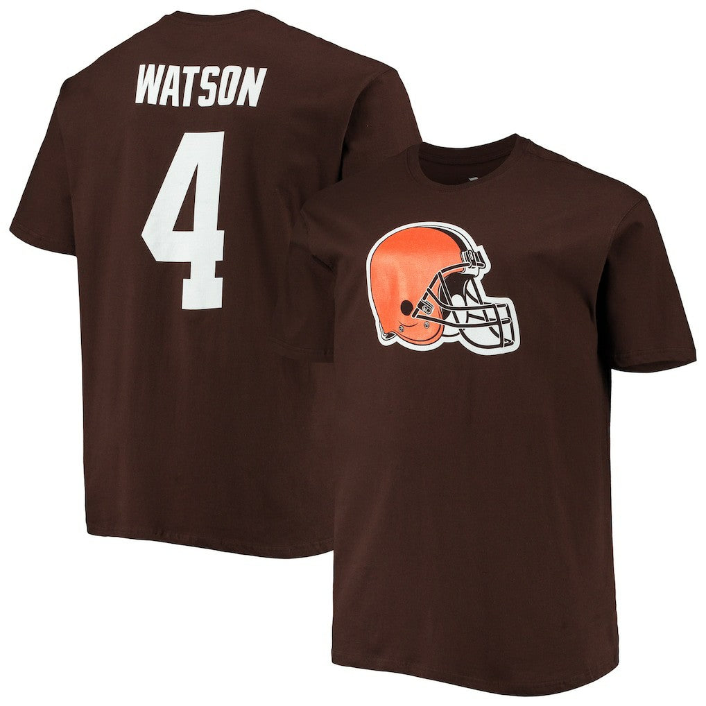 Deshaun Watson Cleveland Browns Big & Tall Player Name & Number T-Shirt Brown - Fanatics