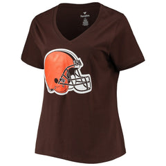 Deshaun Watson Cleveland Browns Women's Plus Size Player Name & Number V-Neck T-Shirt Brown - Fanatics