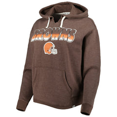 Cleveland Browns '47 Women's Color Rise Kennedy Pullover Hoodie Brown - 47 brand