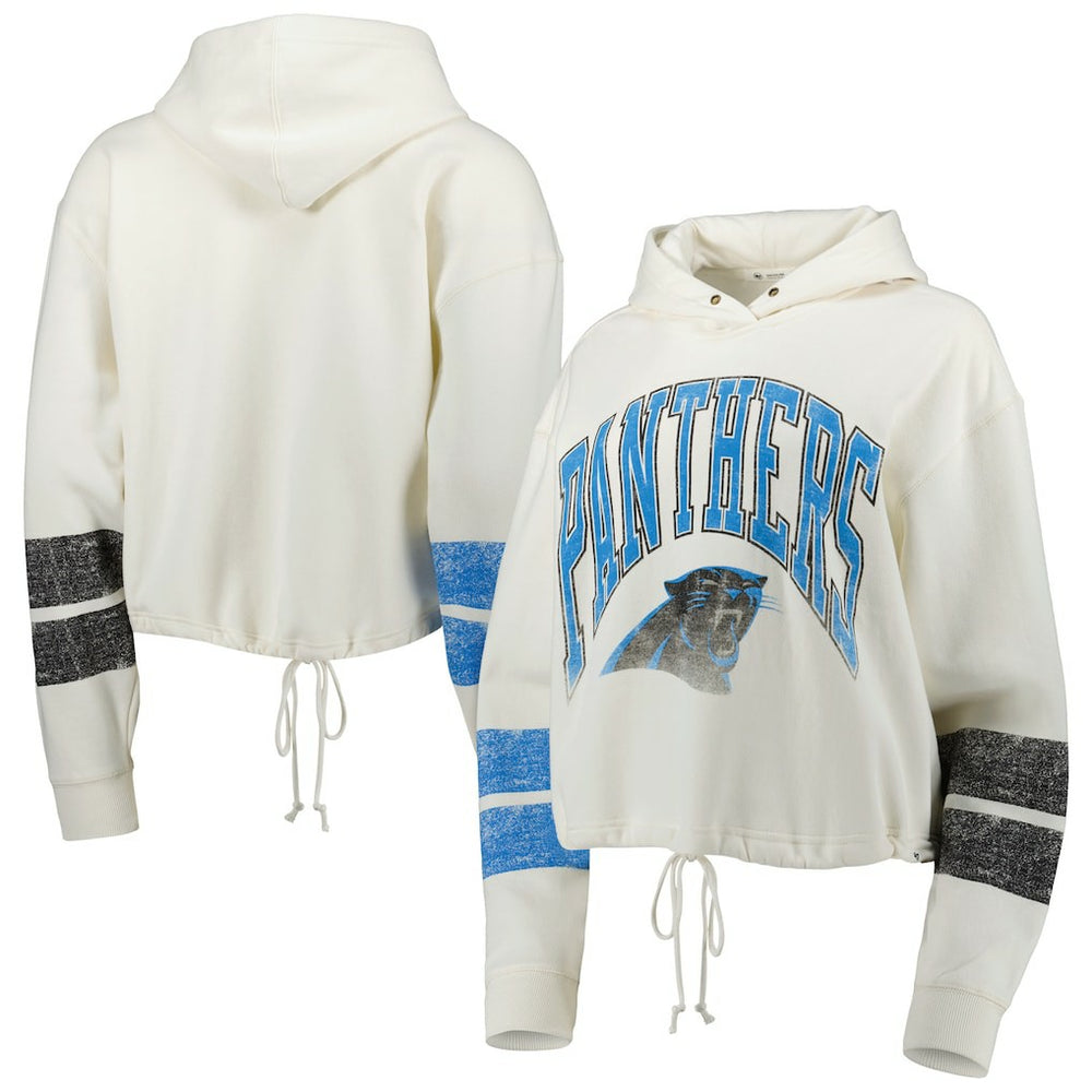 Carolina Panthers '47 Women's Harper Pullover Hoodie Oatmeal - 47 brand