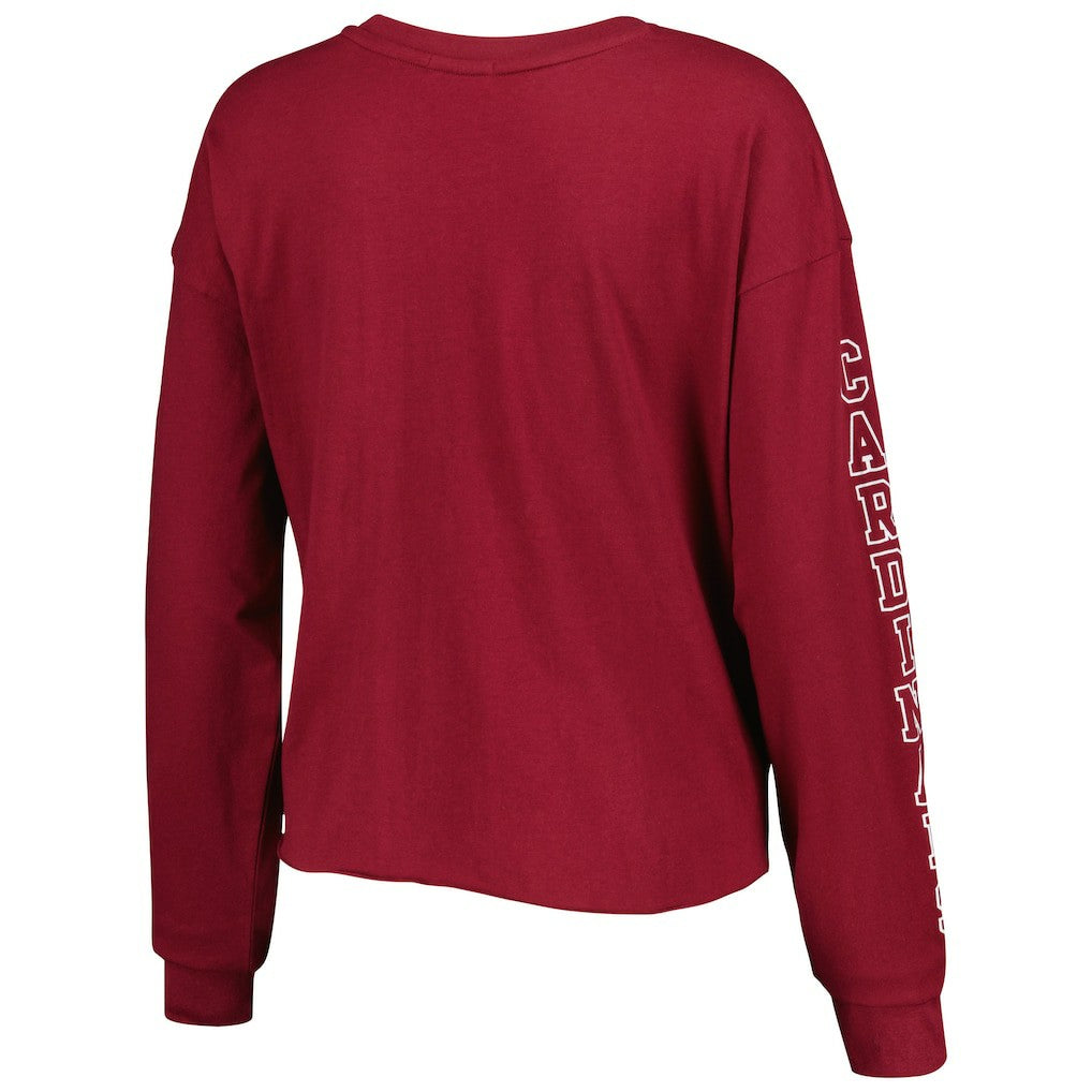 Arizona Cardinals '47 Women's Skyler Parkway Cropped Long Sleeve T-Shirt Cardinal - 47 brand