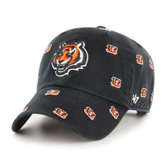 Cincinnati Bengals '47 Women's Confetti Clean Up Adjustable Hat Black - 47 brand