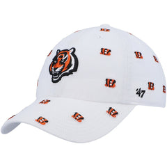Cincinnati Bengals '47 Women's Confetti Clean Up Adjustable Hat White - 47 brand