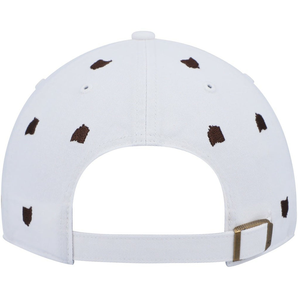 Cleveland Browns '47 Women's Confetti Clean Up Logo Adjustable Hat White - 47 brand