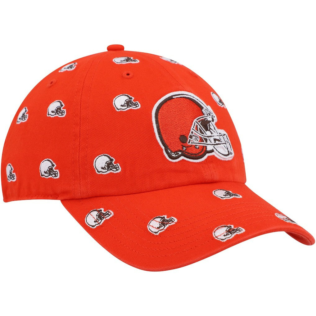Cleveland Browns '47 Women's Confetti Clean Up Logo Adjustable Hat Orange - 47 brand