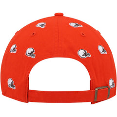 Cleveland Browns '47 Women's Confetti Clean Up Logo Adjustable Hat Orange - 47 brand