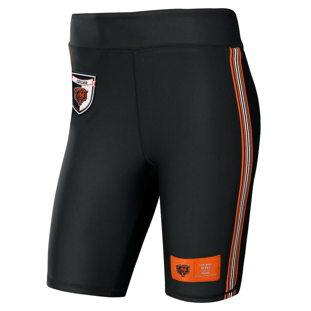 Chicago Bears WEAR by Erin Andrews Women's Biker Shorts Black - NFL