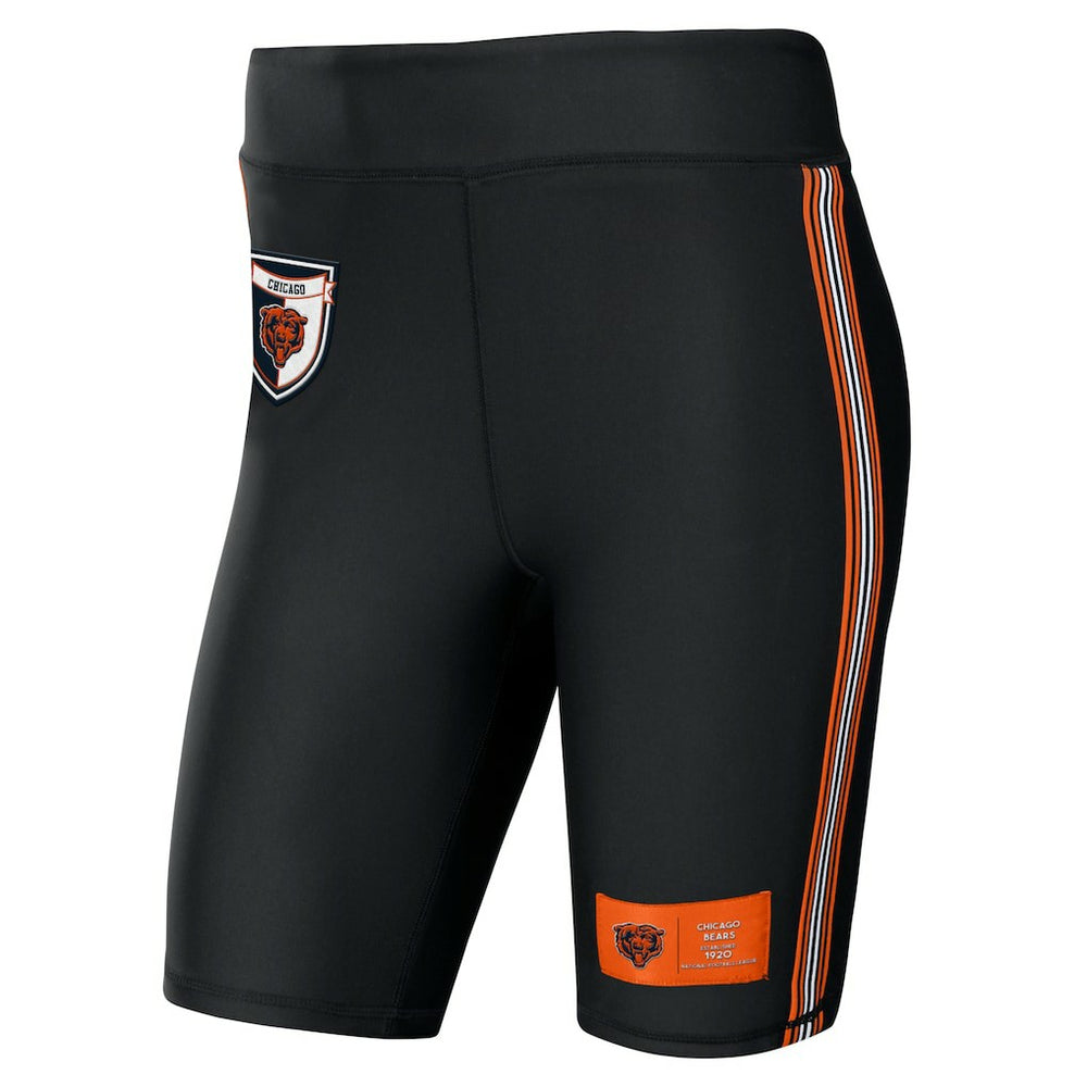 Chicago Bears WEAR by Erin Andrews Women's Biker Shorts Black - NFL