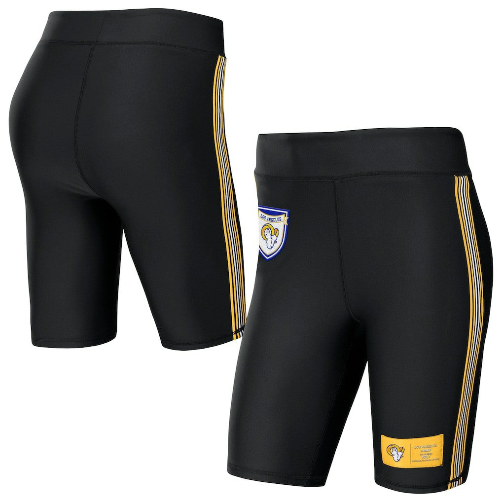 Los Angeles Rams WEAR by Erin Andrews Women's Biker Shorts Black - NFL