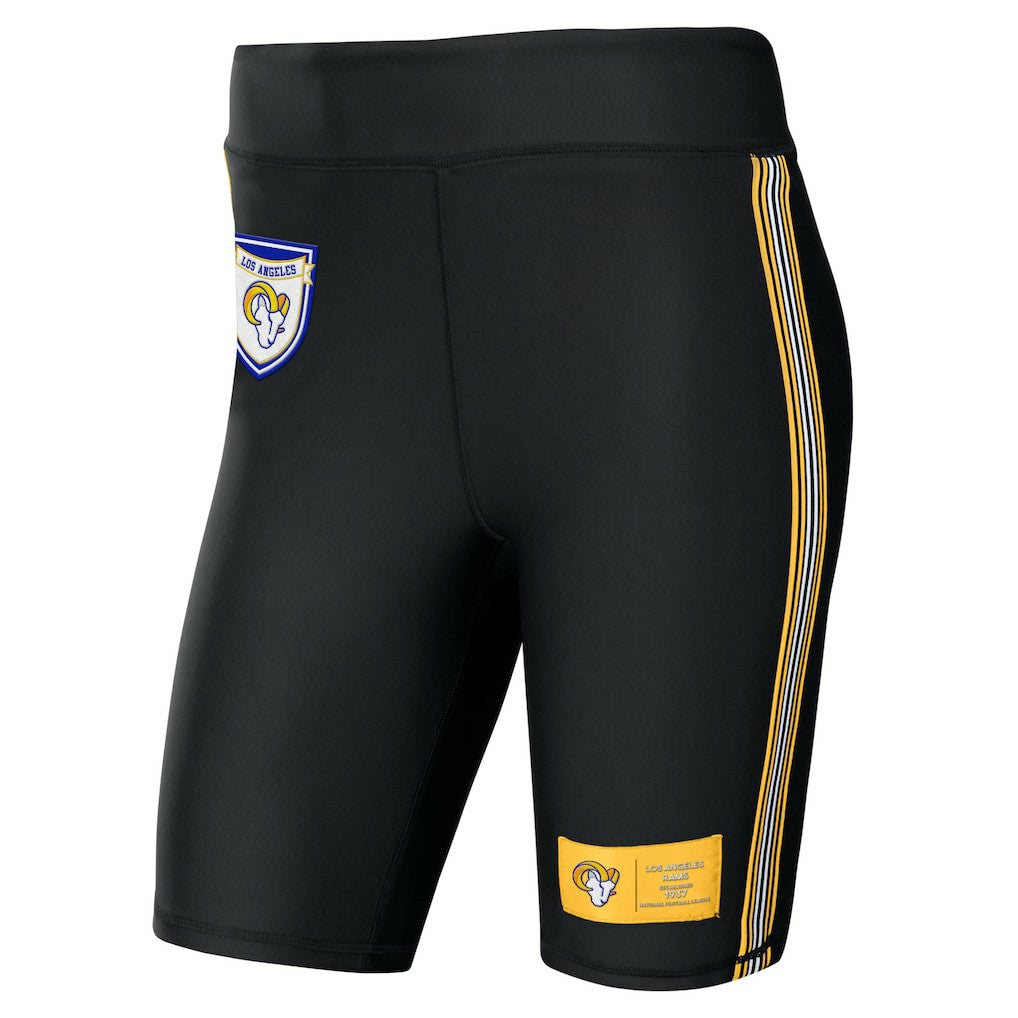 Los Angeles Rams WEAR by Erin Andrews Women's Biker Shorts Black - NFL